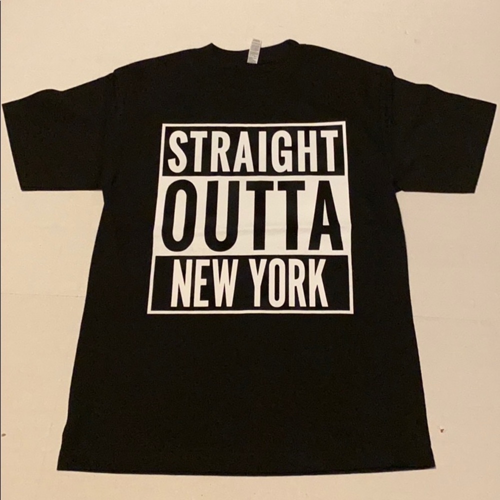 Straight outta NY men t shirt size Small